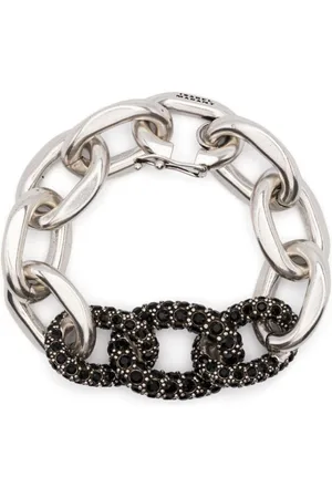 Isabel Marant Pulsera de cadena con detalles de cristal
