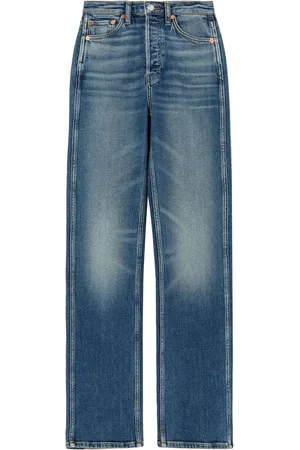 RE/DONE Jeans rectos con tiro alto años 90