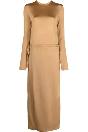 Jil Sander Vestido midi con cordones