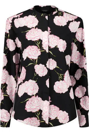 Giambattista Valli Camisa con estampado floral sin cuello