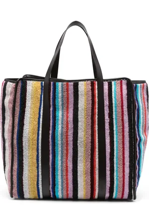Missoni Tote de tejido de rizo con motivo de rayas