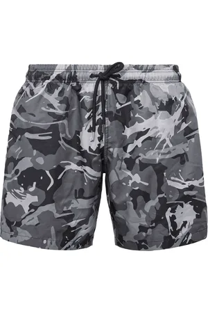 Philipp Plein Shorts de playa con estampado militar