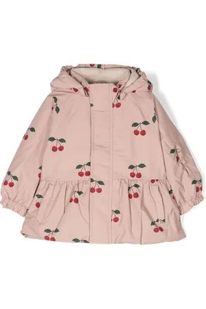 Konges Sløjd Impermeable con capucha y estampado gráfico