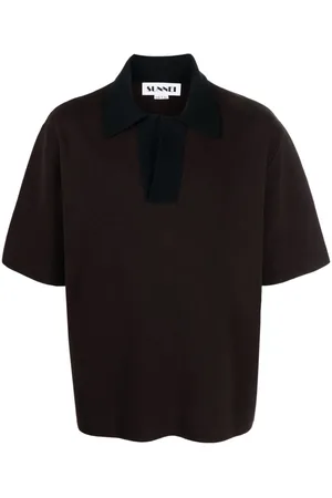 SUNNEI Playera tipo polo con diseño de dos tonos