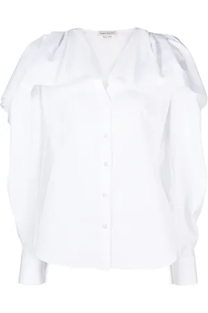 Alexander McQueen Camisa con volantes