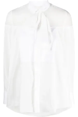 SACAI Camisa con paneles transparentes