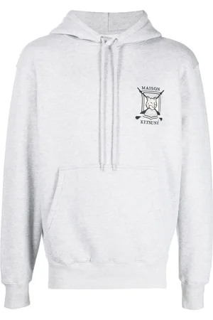 Maison Kitsuné Hoodie con logo bordado