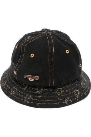 Marine Serre Gorro de pescador con estampado Crescent Moon