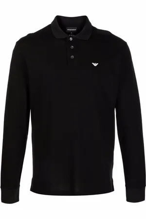 Emporio Armani Playera tipo polo con logo bordado