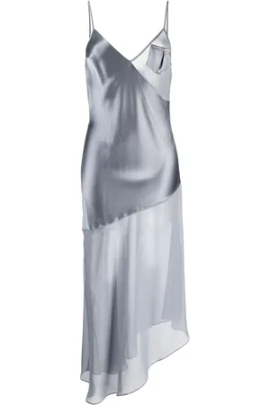 FLEUR DU MAL Slip dress con efecto satinado