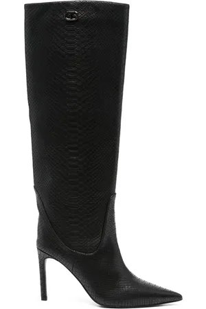 Twin-Set Botas con efecto de piel de cocodrilo y tacón de 90mm