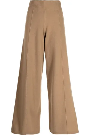 PRINGLE OF SCOTLAND Pantalones tejidos con diseño ancho