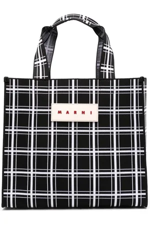 Marni Tote con motivo de cuadros