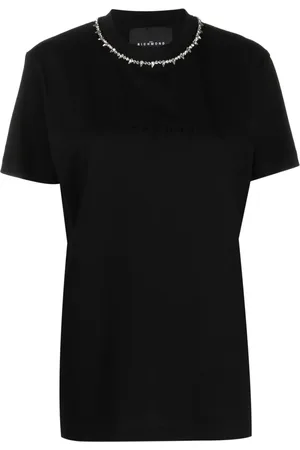 John Richmond Playera con detalle de cristal