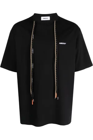 AMBUSH Playera con cuello redondo y detalles de cordones