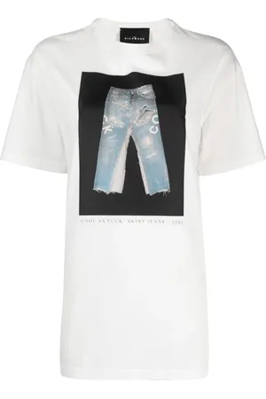 John Richmond Playera con estampado gráfico