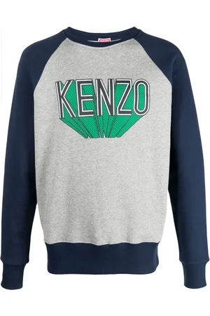 Kenzo Sudadera con logo estampado y paneles