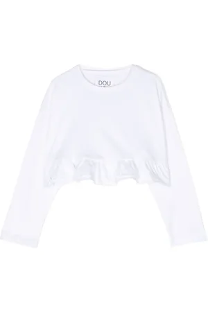 DOUUOD KIDS Playera con cuello redondo