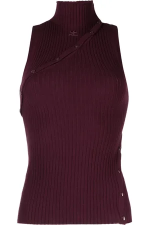 Courrèges Top con logo bordado