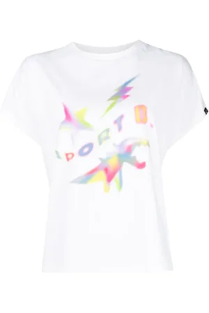 AGNÈS B. Playera con logo estampado