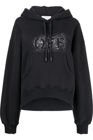 OFF-WHITE Hoodie con logo en espray