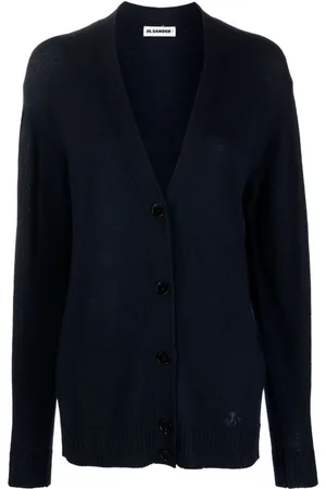 Jil Sander Cárdigan de tejido fino con cuello en V