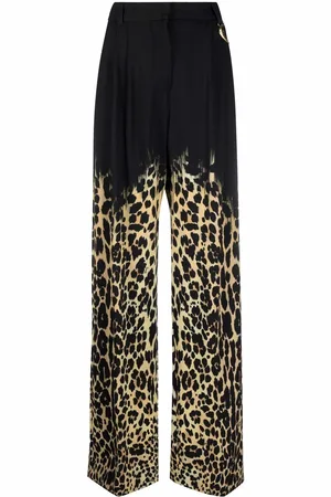 Roberto Cavalli Pantalones con estampado de leopardo