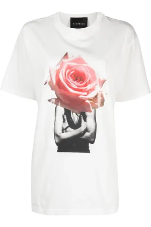 John Richmond Playera con collage estampado