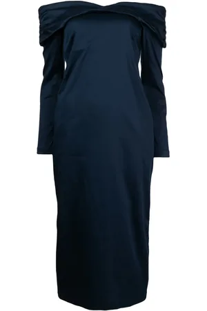 Kika Vargas Vestido midi con hombros descubiertos