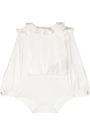 Balmain Body con volantes en el cuello