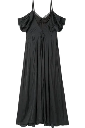 AZ FACTORY Vestido con paneles de encaje y hombros descubiertos