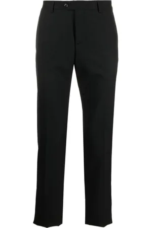 LARDINI Pantalones de vestir tapered con tiro medio