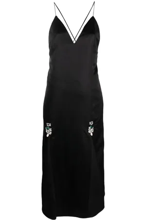 WALES BONNER Vestido con detalles de cristal