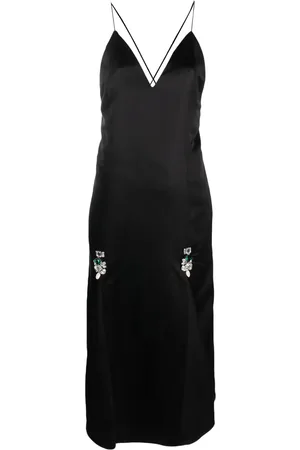 WALES BONNER Vestido con detalles de cristal
