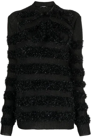 Balmain Suéter con hilos metalizados
