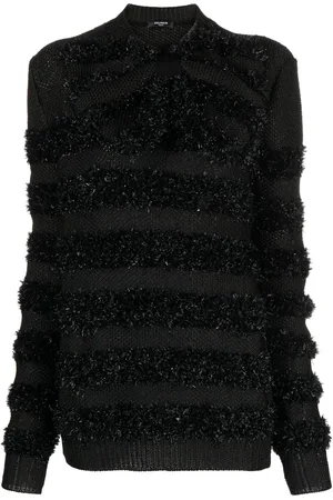 Balmain Suéter con hilos metalizados