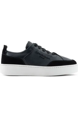 Emporio Armani Tenis con placa del logo