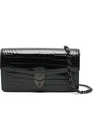 ASPINAL OF LONDON Bolsa de mano Mayfair con letras del logo