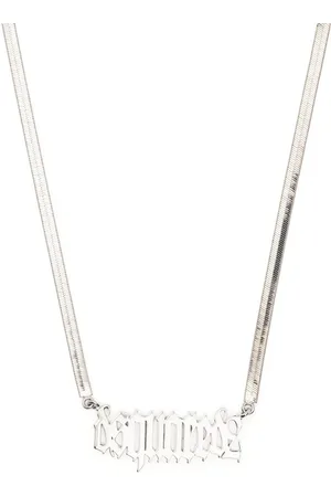 Dsquared2 Collar de cadena con letras del logo