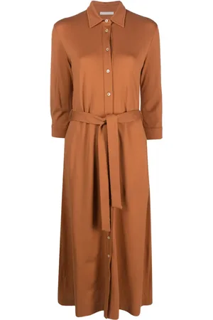 Circolo Vestido midi manga larga