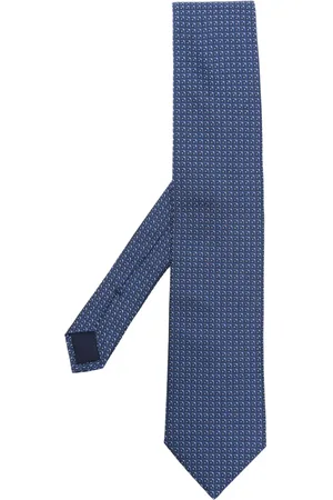 corneliani Corbata de seda con estampado geométrico