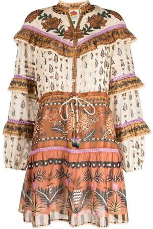 Farm Rio Vestido midi Anika