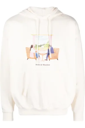 Drôle de Monsieur Hoodie Voyage con logo estampado