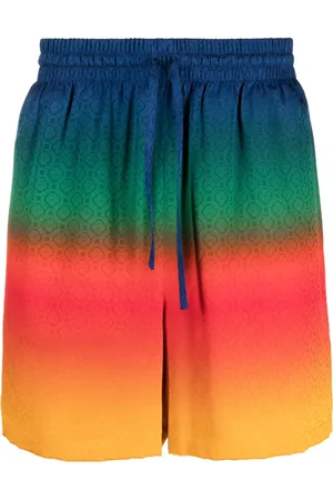 Casablanca Shorts de seda Peace Gradient