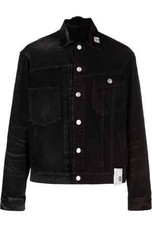 Maison Mihara Yasuhiro Chamarra de mezclilla con diseño patchwork