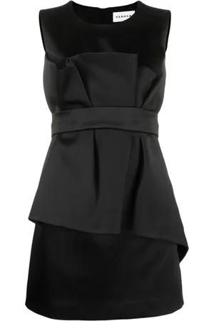 P.A.R.O.S.H. Vestido corto sin mangas con cinturón
