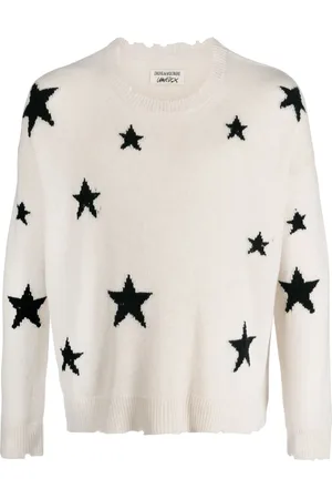 Zadig & Voltaire Suéter de cachemira con estrellas en intarsia