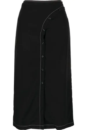 Low Classic Falda midi con botones
