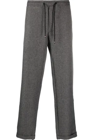 Tommy Hilfiger Pantalones con logo bordado y cuadros estampados
