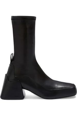 Jil Sander Botas con tacón cuadrado